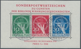 Berlin: 1949, "Währungsgeschädigten"-Block Mit PLF III, Sauber Mit Zweimal ESST Gestempelter Block I - Otros & Sin Clasificación