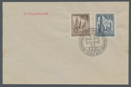 Berlin: 1953, "Gedächtniskirche" Komplett Auf Drei FDC In Sehr Guter Erhaltung, Mi. Ca. 500,--. - Otros & Sin Clasificación
