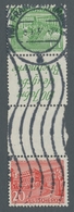 Berlin - Zusammendrucke: 1949, Berliner Bauten Zusammendruck 39+Z+R1b+47I, Gestempelt Mit Beanstandu - Zusammendrucke