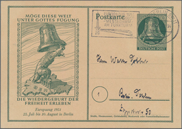 Berlin - Ganzsachen: 1951, 10 Pfg. Sonderganzsache (adressiert, Ohne Text) Zum "Europazug 1951" Mit - Andere & Zonder Classificatie