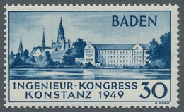 Französische Zone - Baden: 1949, Konstanz II Mit Fotoattest Schlegel BPP "postfrisch, Echt Und Einwa - Sonstige & Ohne Zuordnung