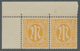 Bizone: 1945, "6 Pfg. Englischer Druck Mit Zähnung 14 ¾ X 14 ¼ Und Plattennummer 1 A", Postfrisches - Andere & Zonder Classificatie