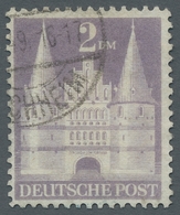 Bizone: 1948, Bauten 2 DM Violettgrau Weitgezähnt Entwertet "Kirchheim...49" In Type I Mit Dem Selte - Andere & Zonder Classificatie