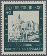 Bundesrepublik Deutschland: 1949, Probedruck Zur Ausgabe 100 Jahre Deutsche Briefmarke, Tadellos Pos - Other & Unclassified