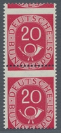 Bundesrepublik Deutschland: 1951, "20 Pfg. Posthorn", Senkrechtes Postfrisches Paar Mit Starker, Dek - Otros & Sin Clasificación