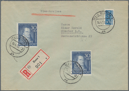 Bundesrepublik Deutschland: 1951, Helfer Der Menschheit 30+10 Pf Pestalozzi Zweimal Auf Portogerecht - Other & Unclassified