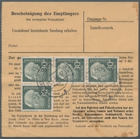 Bundesrepublik Deutschland: 1957, Heuss II 30 Pfennig, Reine Mehrfachfrankatur Inkl. Waagerechtem Pa - Other & Unclassified