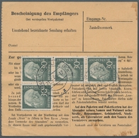 Bundesrepublik Deutschland: 1957, Heuss II 30 Pfennig, Reine Mehrfachfrankatur Inkl. Waagerechtem Pa - Andere & Zonder Classificatie