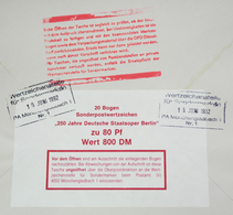 Bundesrepublik Deutschland: 1992, 80 Pfg. Staatsoper, 1000 Postfrische Marken In 20 Bogen Zu Je 50 M - Sonstige & Ohne Zuordnung