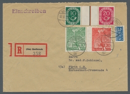 Bundesrepublik - Zusammendrucke: 1951, "10 Pfg. + Z + 20 Pfg. Posthorn" Mit Zusatzfrankatur Berlin M - Zusammendrucke