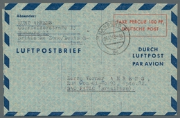 Bundesrepublik - Ganzsachen: 1948, "100 Pfg. Luftpostbrief", Dreimal LF 1 II Sowie Einmal LF 2 II Je - Other & Unclassified