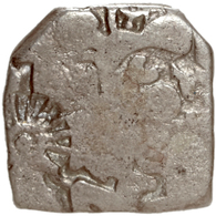 Baktrien: 303-220 V.Chr., AR-Drachme Mit Gegenstempel. Gewicht 3,19 Gramm. - Griechische Münzen