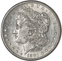 Vereinigte Staaten Von Amerika: 1881, 1,- Dollar (Morgan Dollar) In 900er Silber In Vorzüglicher Erh - Otros & Sin Clasificación