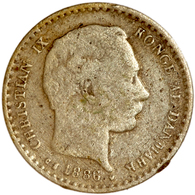 Dänemark: 1886-1891, "Christian IX." 10 Öre Von 1886 In Schöner Bis Sehr Schöner Erhaltung Und 25 Ör - Denmark