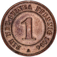 Deutsch-Neuguinea: 1894, 1 Neu-Guinea Pfennig Mit Einem Randfehler In Ansonsten Vorzüglicher Erhaltu - German New Guinea