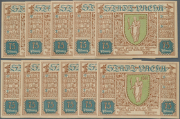 Deutschland - Notgeld - Thüringen: Vacha, Stadt, 11 X 75 Pf., 18.10.1921, Musterscheine Ohne Serien - [11] Emissions Locales