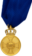 Orden & Ehrenzeichen: PREUSSEN; 1888-1916, "Kronen-Orden-Medaille" In Der 1.Form Aus Vergoldetem Kup - Altri & Non Classificati