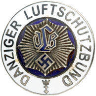 Orden & Ehrenzeichen: DANZIG; Emaliertes Ansteckabzeichen In Der I.Form Mit Text "Danziger Luftschut - Other & Unclassified