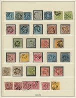 Bayern - Marken Und Briefe: 1850-1920, überwiegend Gestempelte Sammlung Im Lindner-Falzlosalbum Mit - Altri & Non Classificati