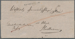 Württemberg - Vorphilatelie: 1814/1897, Partie Von über 60 Markenlosen Belegen/Postscheinen Ab Vorph - Prephilately