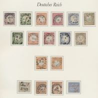 Deutsches Reich - Brustschild: 1872-74, Ohne Mi.Nr. 24 überkomplette Gestempelte Sammlung Auf "Borek - Ongebruikt