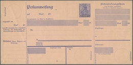 Deutsche Abstimmungsgebiete: Saargebiet - Ganzsachen: 1920-1921, Kleine Partie Von 6 Ungebrauchten P - Postal Stationery