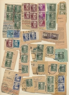 Deutschland Nach 1945: 1948/1951, Reichhaltige Sammlungspartie Von Paketkartenabschnitten Mit Franka - Collections