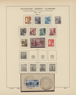 Französische Zone: 1945/1949, Sauber Gestempelte Sammlung Auf Altem Schaubek-Vordruck Ab Allg. Ausga - Andere & Zonder Classificatie