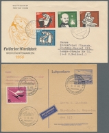 Bundesrepublik Deutschland: 1949-2007, Partie Von Etwa 65 Belegen In Einem Album Mit Blocks, FDC, Ga - Other & Unclassified