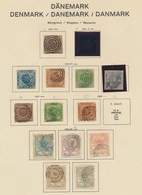 Dänemark: 1851-1979, Appealing Cancelled Collection Denmark Including Service And Postage Due Stamp - Brieven En Documenten