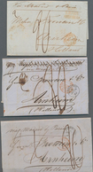 Gibraltar - Vorphilatelie: 1854/1860, Lot Of Seven Letters To The Netherlands, Showing Various Postm - Gibilterra