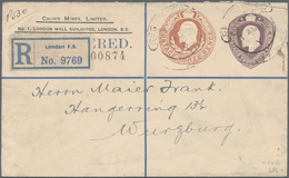 Großbritannien - Privatganzsachen: 1894/1910 20 Different Used Postal Stationery Envelopes With Two - Sonstige & Ohne Zuordnung