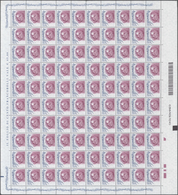 Italien: 2004, 0.45 € Venus Of Urbio, Lot Of Nine Complete (folded) Sheet Of 100 Stamps, Each Showin - Unclassified