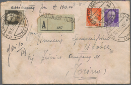Italien - Lokalausgaben 1944/45 - Aosta: 1939/1940, Lot Of 57 Covers Used In The Aosta Valley (Valle - Local And Autonomous Issues