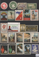 Schweiz: 1920-60 Ca., Steckbuch Mit über 140 Alten Vignetten, Nestle, Schokolade, Folklore, Trachten - Gebruikt