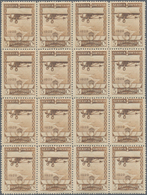 Spanien: 1929, Airmail Issue 5c. Pale Brown Showing Airplane 'Spirit Of St. Louis' In A Lot With Abo - Brieven En Documenten