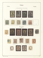 Türkei: 1863/1917, Mainly Used Collection On Ancient Album Pages, From 1st Issue All Four Values And - Nuevos