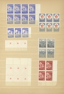 Türkei - Zwangszuschlagsmarken Für Den Roten Halbmond: 1916/58, Comprehensive Collection/accumulatio - Timbres De Bienfaisance