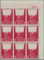 Vatikan: 1945, Relief Organisation For The Victims Of War 3l. Dark Carmine With MISSING BACKGROUND I - Other & Unclassified