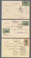 Belgisch-Kongo: 1903-1922, Attractive Lot Of Nine Postcards (no Postal Stationeries) With Some Bette - Otros & Sin Clasificación