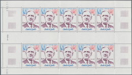 Französische Gebiete In Der Antarktis: 1980, 10th Death Anniversary Of General De Gaulle, Airmail St - Cartas & Documentos