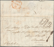 Jamaica - Vorphilatelie: 1794/1836, Four Pre-philatelic Folded Covers, The Earliest Sent 1794 With A - Giamaica (...-1961)