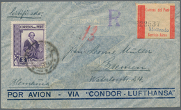 Peru: 1857/1932, About 50 Covers And Stationeries From The Time Of 1873/1932 As Well As Loose Stamps - Peru