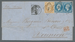 Reunion: 1854-1912, Ungemein Reichhaltige Sammlung Von 190 Frankierten Briefen, Karten, Briefvorders - Other & Unclassified