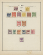 Samoa: 1887-1886, Sammlung Ungebraucht Und Etwas Gestempelt, Dabei Einige Stücke Der AGAR Privatpost - Samoa