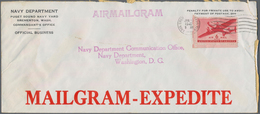 Vereinigte Staaten Von Amerika: 1940/1970 (ca.), US NAVY, Assortment Of Apprx. 130 (large Sized) Cov - Altri & Non Classificati