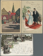 Ansichtskarten: 1900-1970 (ca.), Partie Von Etwa 230 Ansichtskarten Mit U.a. Sehr Viel Deutschland M - 500 Postkaarten Min.