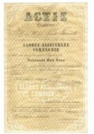Alte Aktien / Wertpapiere: 1863, Globus Assecuranz-Compagnie, Hamburg, Gründer-Aktie 3.000 Mark, Gef - Sonstige & Ohne Zuordnung