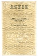 Alte Aktien / Wertpapiere: 1863, Globus Assecuranz-Compagnie, Hamburg, Gründer-Aktie 3.000 Mark, Gef - Altri & Non Classificati