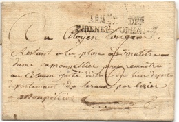 Armée Des Pyrénées Orientales Marque De 1794, Signatures Du Conseil Du 4eme Bataillon Du Gard - Armeestempel (vor 1900)